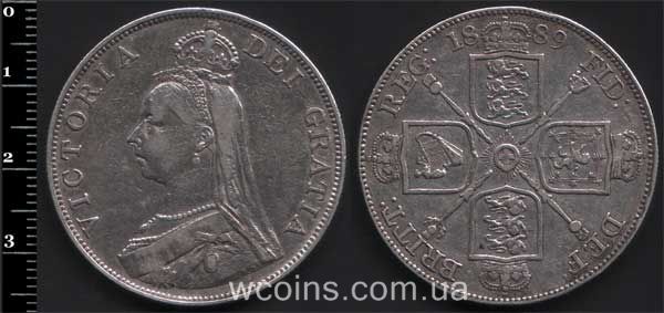 Монета Великобритания 2 флорина 1889
