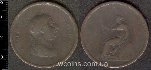 Монета Великобритания 1 пенни 1806