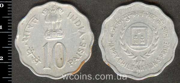 Монета Индия 10 пайс 1979