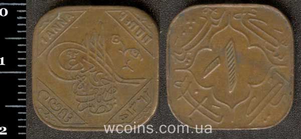 Монета Индия 1 анна 1944