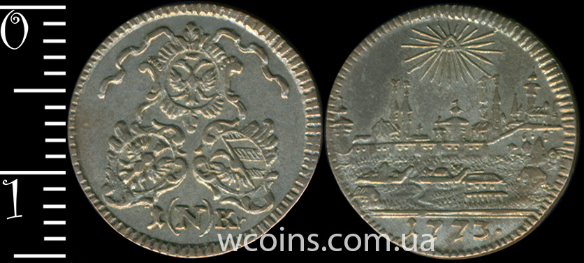 Монета Нюрнберг 1 крейцер 1773