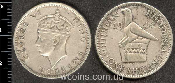 Монета Зимбабве 1 шиллинг 1944
