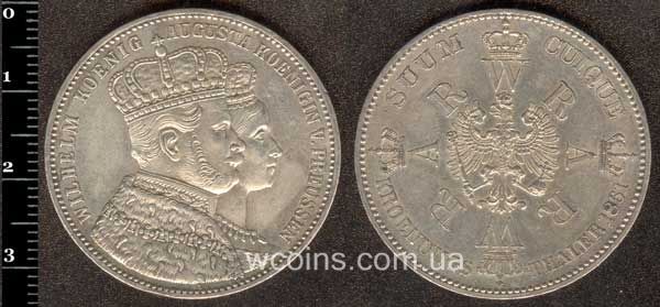 Монета Пруссия Талер 1861