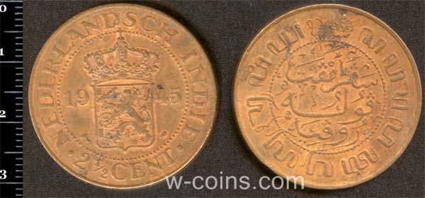Монета Индонезия 2,5 цента 1945