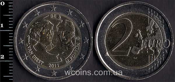 Монета Бельгия 2 евро 2011
