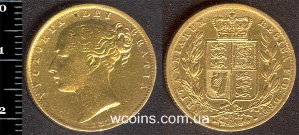 Монета Великобритания 1 соверен 1872