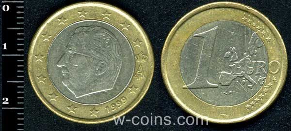 Монета Бельгия 1 евро 1999