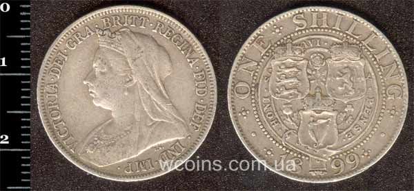 Монета Великобритания 1 шиллинг 1899