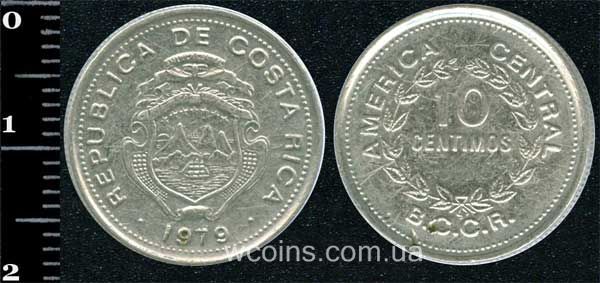 Монета Коста Рика 10 сентимо 1979