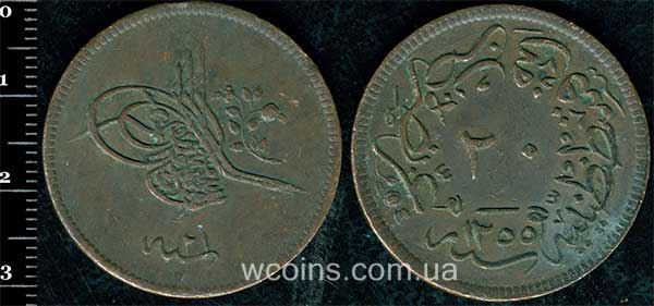 Монета Турция 20 пара 1860