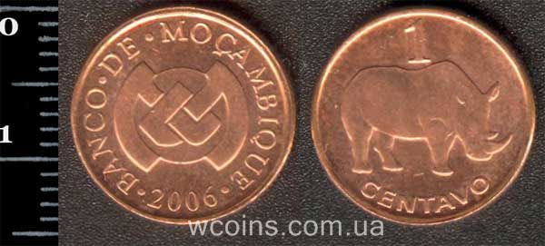 Монета Мозамбик 1 сентаво 2006