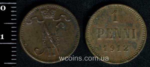 Монета Финляндия 1 пенни 1912