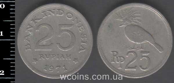 Монета Индонезия 25 рупий 1971