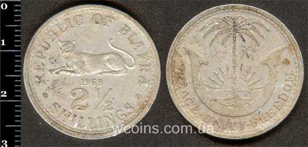 Монета Нигерия 2,5 шиллинга 1969