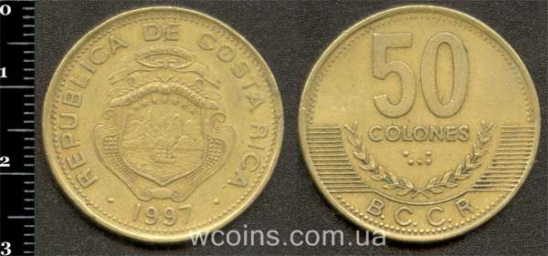 Монета Коста Рика 50 колонов 1997