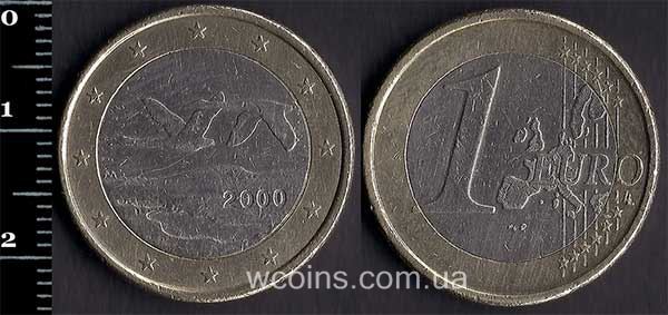 Монета Финляндия 1 евро 2000