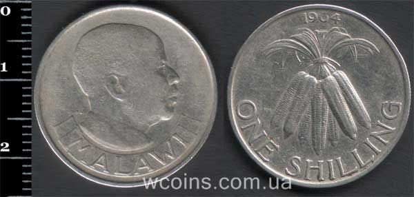 Монета Малави 1 шиллинг 1964