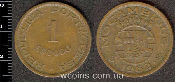 Монета Мозамбик 1 эскудо 1962