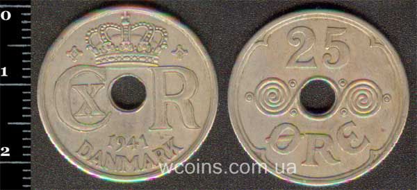 Монета Фарерские о-ва 25 эре 1941