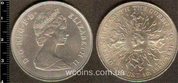 Монета Великобритания 25 новых пенсов 1980