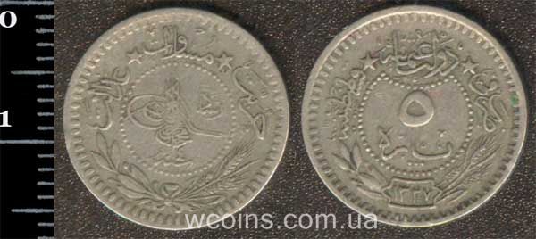 Монета Турция 5 пара 1912