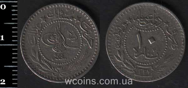 Монета Турция 10 пара 1912