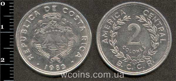 Монета Коста Рика 2 колона 1983