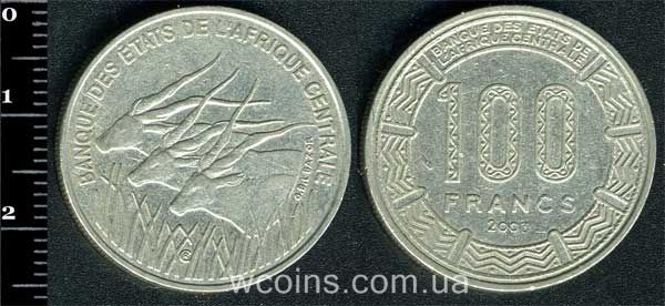 Монета Центрально-Африканские Государства 100 франков 2003