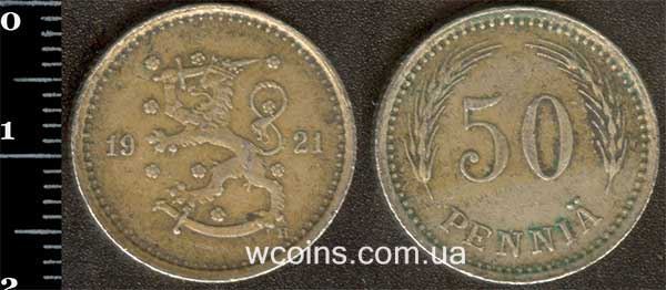 Монета Финляндия 50 пенни 1921