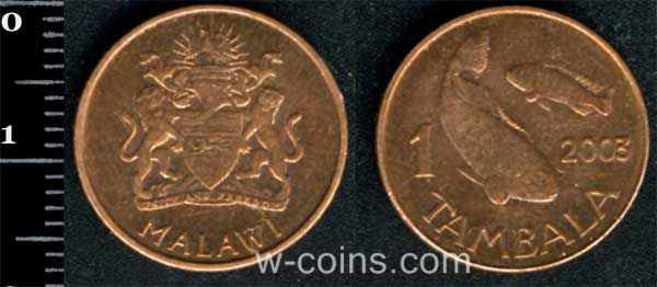 Монета Малави 1 тамбала 2003