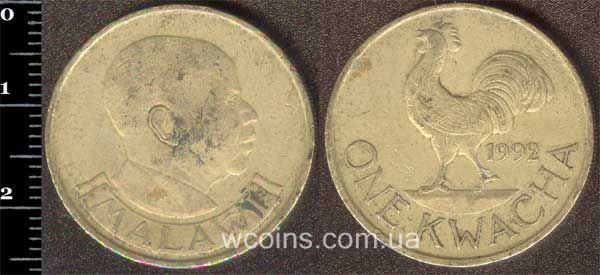 Монета Малави 1 квача 1992