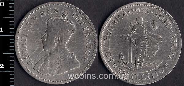Монета ЮАР 1 шиллинг 1933