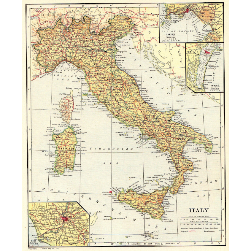 Города Италии до 1861